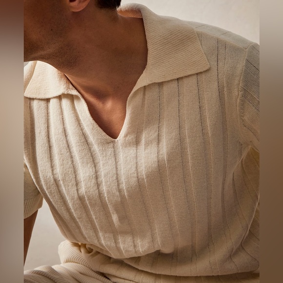 Todd Snyder CHENILLE RIBBED SWEATER POLO - Picture 3 of 11